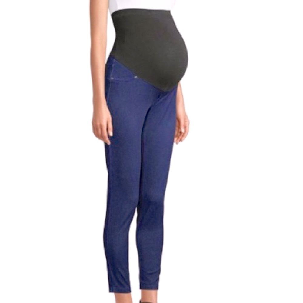 Blue Denim Slim Fit Jeggings Maternity Time & Tru- NWOT! Large 12 - 14